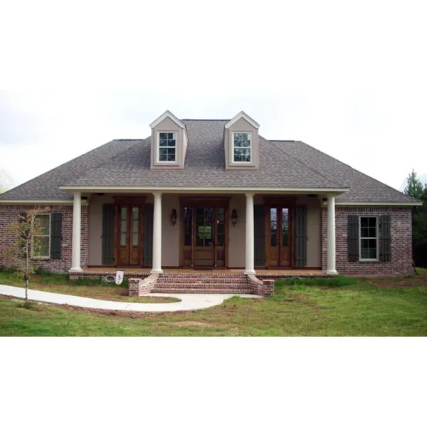 European House Plan Front of Home - Gracey Acadian Home 077D-0243 - Search House Plans and More