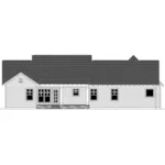 Craftsman House Plan Rear Elevation - Grove Country Craftsman Home 077D-0245 - Search House Plans and More