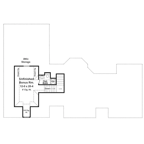 European House Plan Bonus Room - Oak Brook Country French Home 077D-0247 - Shop House Plans and More