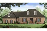 Ranch House Plan Front of Home - Oak Brook Country French Home 077D-0247 - Shop House Plans and More