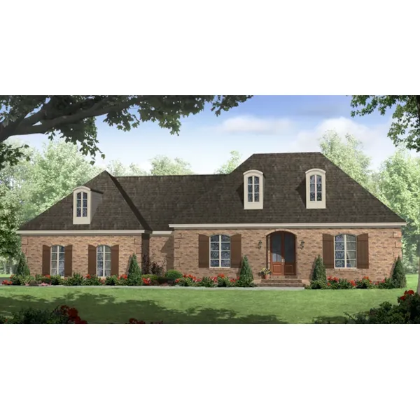 European House Plan Front of Home - Oak Brook Country French Home 077D-0247 - Shop House Plans and More