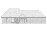 Country House Plan Rear Elevation - Oak Brook Country French Home 077D-0247 - Shop House Plans and More