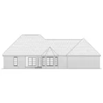 European House Plan Rear Elevation - Oak Brook Country French Home 077D-0247 - Shop House Plans and More