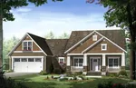 Cabin & Cottage House Plan Front of House 077D-0248