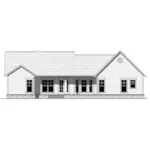 Ranch House Plan Rear Elevation - Westwood Lane Cottage Home 077D-0248 - Shop House Plans and More