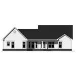 Country House Plan Rear Elevation - Meadowood Craftsman Home 077D-0249 - Shop House Plans and More