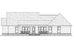Cabin & Cottage House Plan Rear Elevation - Allen Hill Craftsman Cottage 077D-0256 - Search House Plans and More