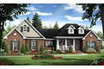 Country House Plan Front of House 077D-0257