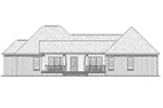 Country House Plan Rear Elevation - Allen Cove European Home 077D-0257 - Search House Plans and More