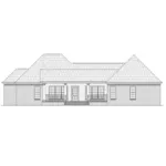 European House Plan Rear Elevation - Allen Cove European Home 077D-0257 - Search House Plans and More