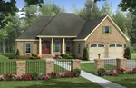 Country French House Plan Front of House 077D-0258