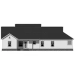 Rustic House Plan Rear Elevation - Paxton Hill Country Home 077D-0260 - Shop House Plans and More