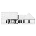 Cabin & Cottage House Plan Rear Elevation - Poplar Ridge Country Home 077D-0262 - Shop House Plans and More