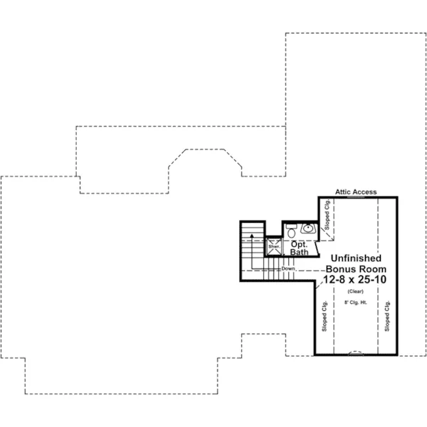 Southern House Plan Bonus Room - Edgemont Hill Country Home 077D-0263 - Search House Plans and More