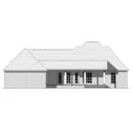 Southern House Plan Rear Elevation - Edgemont Hill Country Home 077D-0263 - Search House Plans and More