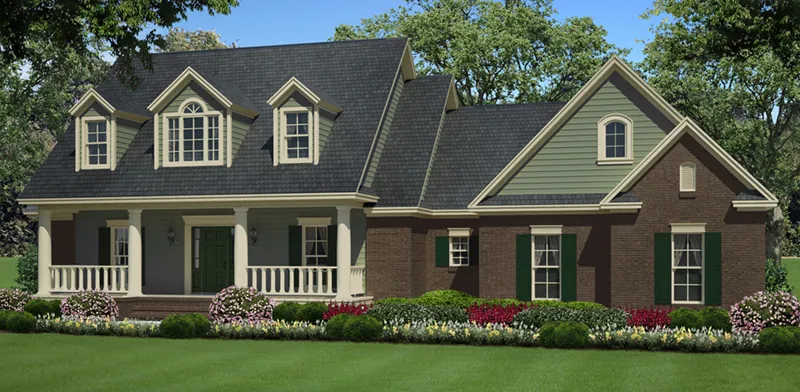 Ranch House Plan Front of Home - Westover Lane Country Home 077D-0264 - Shop House Plans and More