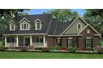 Traditional House Plan Front of House 077D-0264