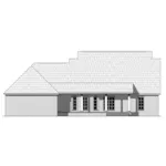 Traditional House Plan Rear Elevation - Westover Lane Country Home 077D-0264 - Shop House Plans and More