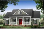Ranch House Plan Front of House 077D-0266