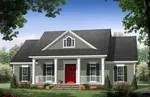 Farmhouse Plan Front of House 077D-0266