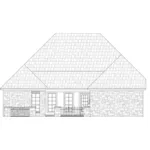 Ranch House Plan Rear Elevation - Cambridge Lane European Home 077D-0267 - Search House Plans and More