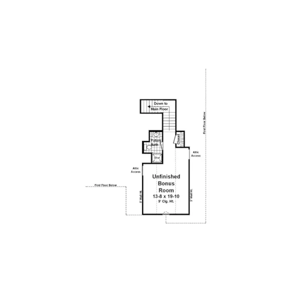 Country House Plan Bonus Room - Bellmont European Home 077D-0270 - Search House Plans and More