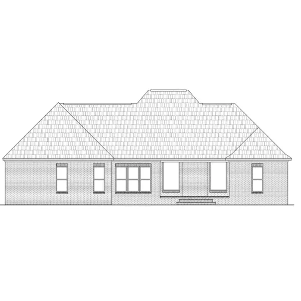 Country House Plan Rear Elevation - Bellmont European Home 077D-0270 - Search House Plans and More