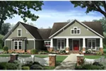 Cabin & Cottage House Plan Front of Home - Stonewood Hill Country Home 077D-0272 - Shop House Plans and More