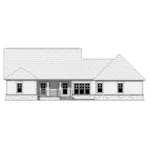 Cabin & Cottage House Plan Rear Elevation - Stonewood Hill Country Home 077D-0272 - Shop House Plans and More