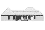 Country House Plan Rear Elevation - Kensington Hill European Home 077D-0274 - Search House Plans and More