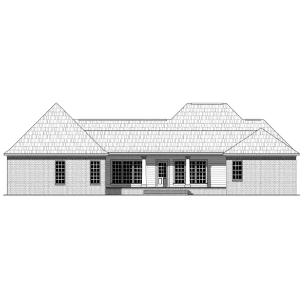 European House Plan Rear Elevation - Kensington Hill European Home 077D-0274 - Search House Plans and More