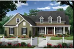 Ranch House Plan Front of Home - Fairmount Hill Ranch Home 077D-0275 - Search House Plans and More