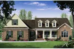 Ranch House Plan Front of Home - Brookhollow European Home 077D-0276 - Search House Plans and More