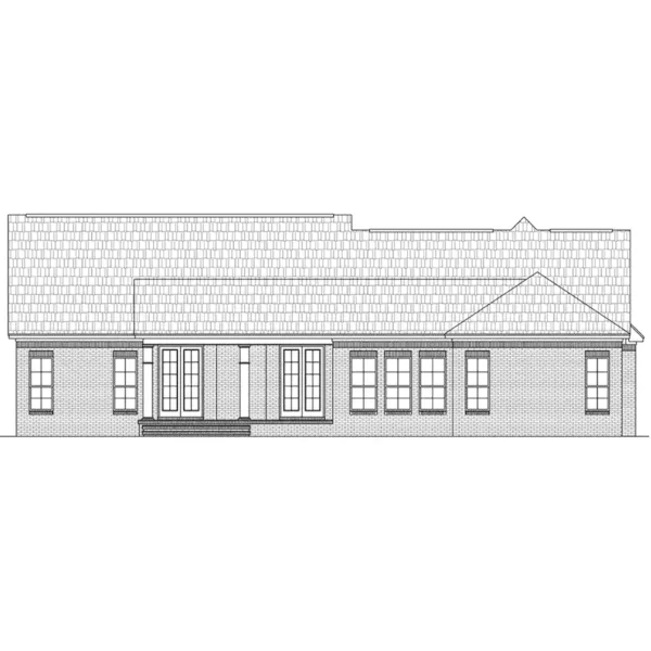 European House Plan Rear Elevation - Brookhollow European Home 077D-0276 - Search House Plans and More