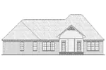 Country French House Plan Rear Elevation - Grayson Court European Home 077D-0278 - Search House Plans and More
