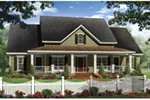 Farmhouse Plan Front of Home - Aspen Landing Country Home 077D-0279 - Search House Plans and More