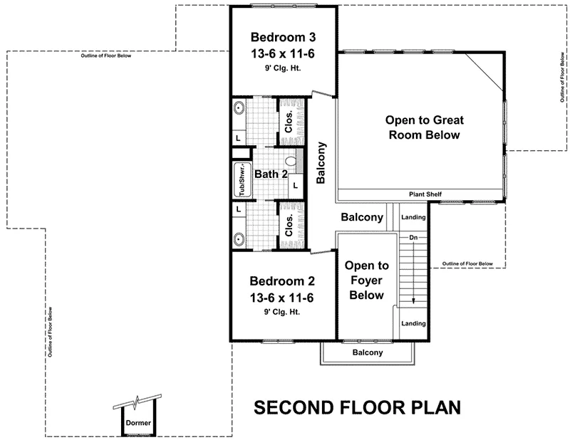 European House Plan Second Floor - Andover Lane European Home 077D-0280 - Search House Plans and More