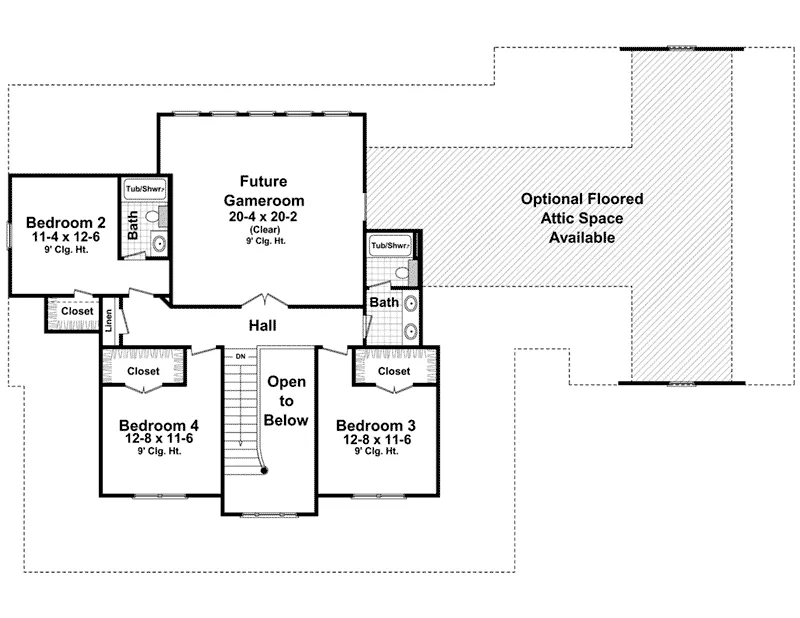 Country House Plan Second Floor - Stonewood Lane Country Home 077D-0283 - Shop House Plans and More