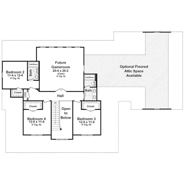 Country House Plan Second Floor - Stonewood Lane Country Home 077D-0283 - Shop House Plans and More