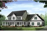 Country House Plan Front of Home - Stonewood Lane Country Home 077D-0283 - Shop House Plans and More