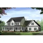 Country House Plan Front of Home - Stonewood Lane Country Home 077D-0283 - Shop House Plans and More