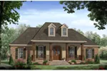 Ranch House Plan Front of Home - Parkwood Hill Country Home 077D-0284 - Shop House Plans and More