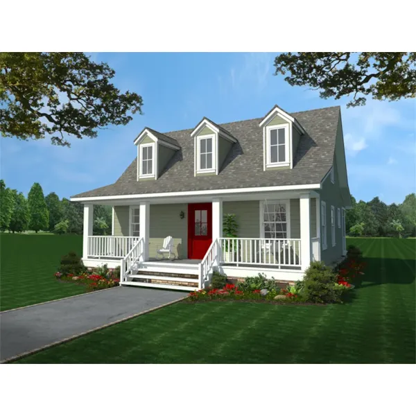 Southern House Plan Front of Home - April Knoll Country Cottage 077D-0286 - Search House Plans and More