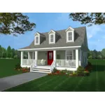 House Plan Front of Home 077D-0286