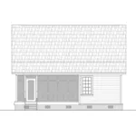 Southern House Plan Rear Elevation - April Knoll Country Cottage 077D-0286 - Search House Plans and More