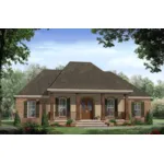 European House Plan Front of Home - Colley European Ranch Home 077D-0287 - Shop House Plans and More