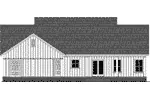 Ranch House Plan Rear Elevation - Calico Lane Modern Farmhouse 077D-0293 - Search House Plans and More