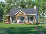 Country House Plan Front of Home - Gull Cove Cottage 077D-0296 - Search House Plans and More