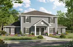 Multi-Family House Plan Front of Home - 077D-0313 | House Plans and More