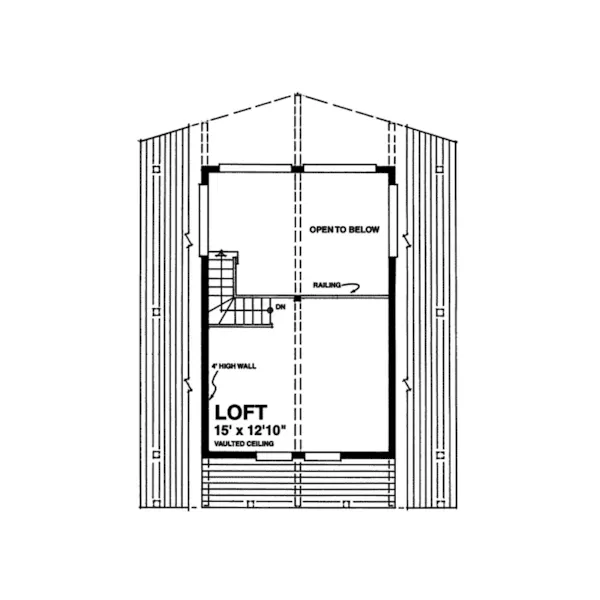 Country House Plan Loft - Sheridan Park Narrow Lot Home 080D-0001 - Shop House Plans and More